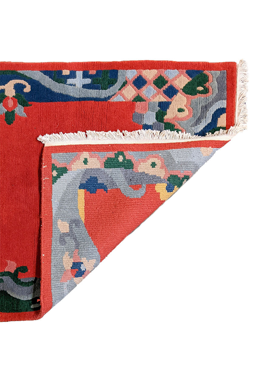 Überfärbter Gabbeh-Teppich – Größe: 6,3 x 4,9