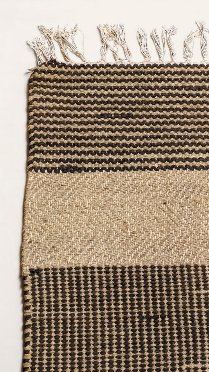 Flatweave Natural Jute Rug - Size: 6.10 x 4.4