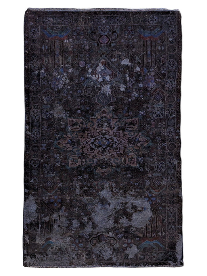 Baluchi Vintage Tribal Overdyed Rug - Size: 5.6 x 3.9