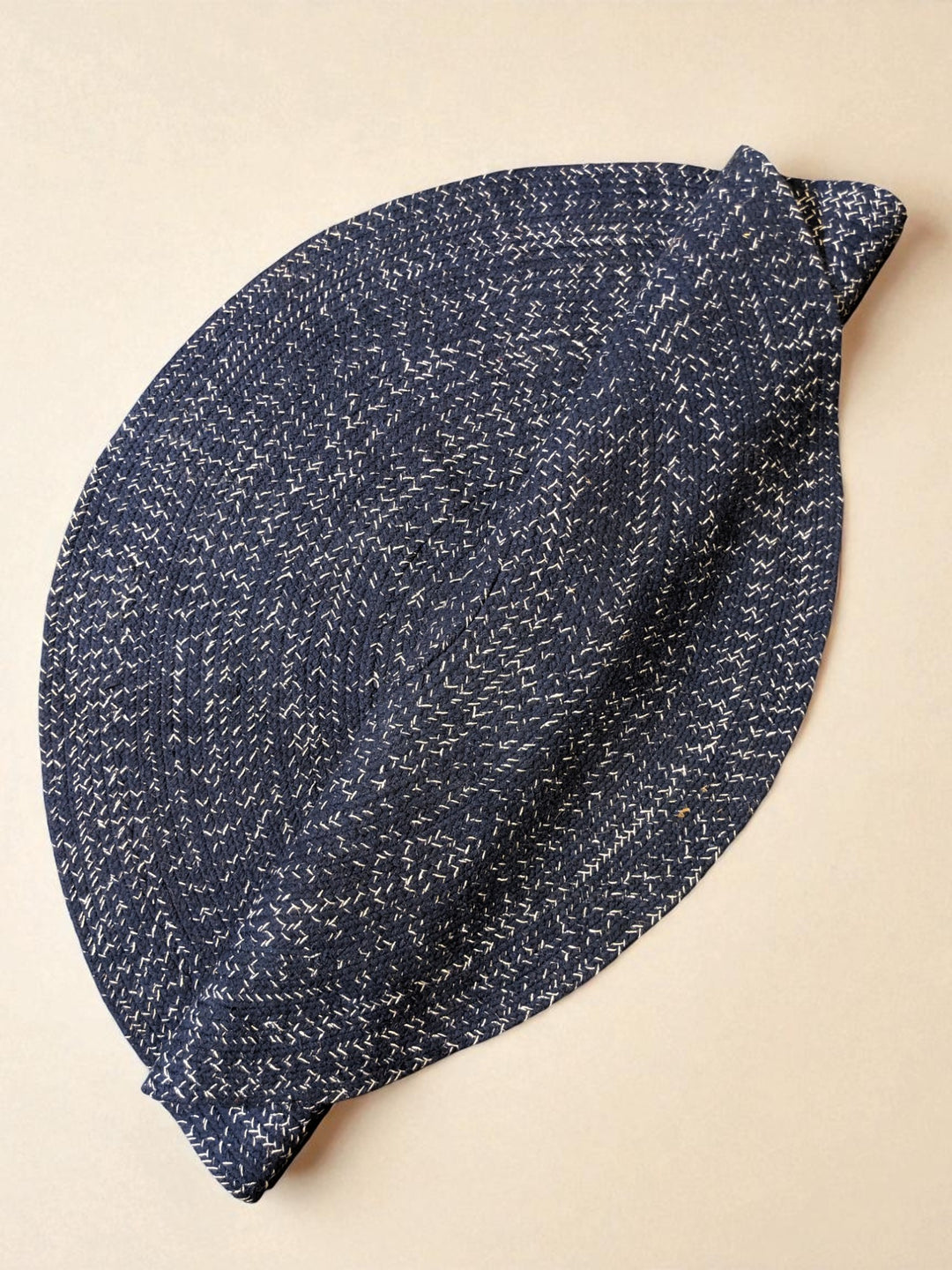 Braided Overdyed Round Jute Rug - Size: 4 x 4