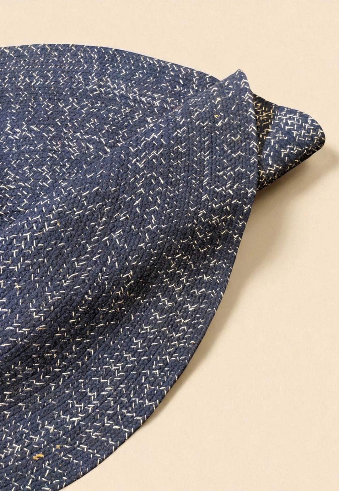 Braided Overdyed Round Jute Rug - Size: 4 x 4