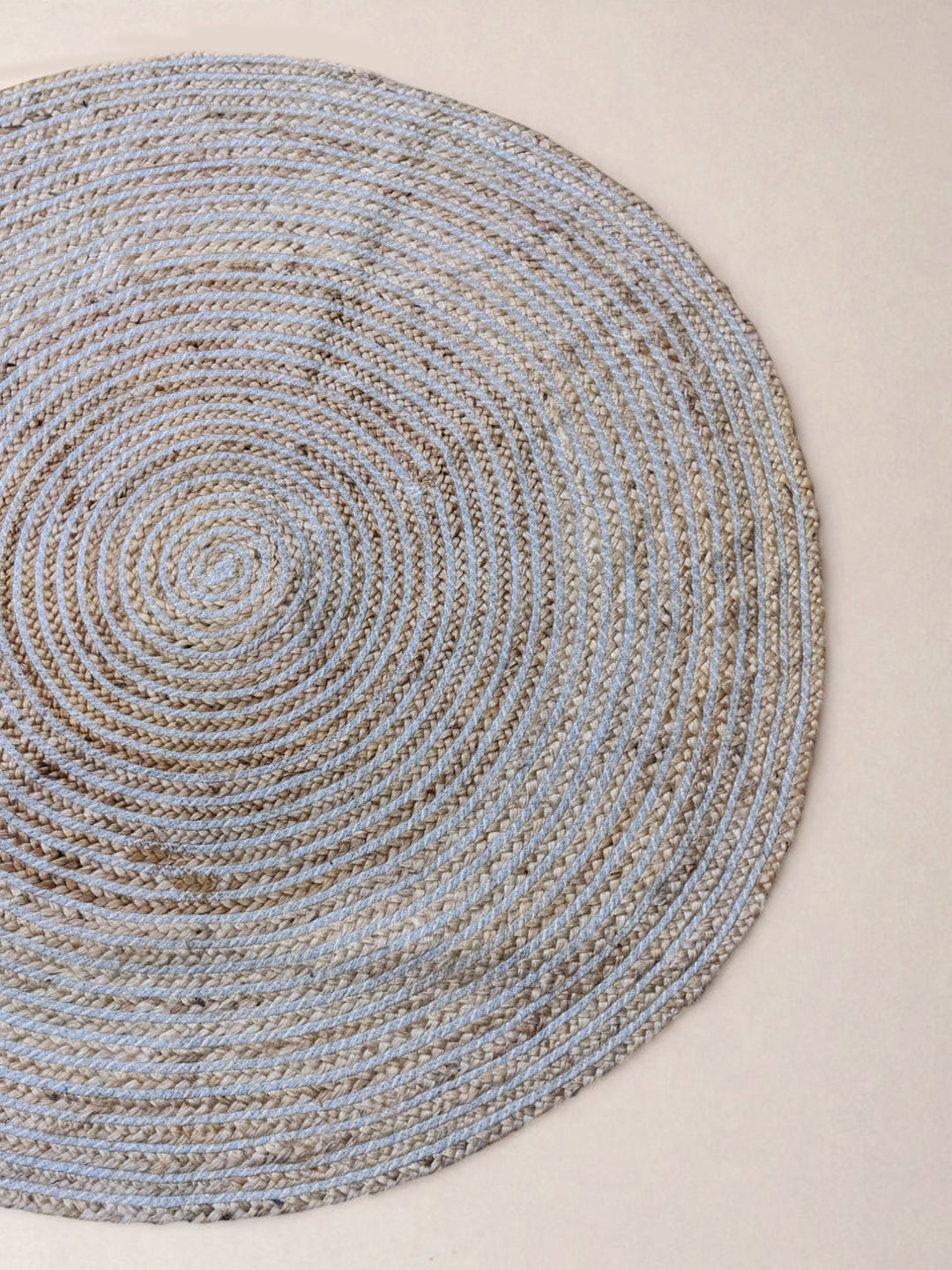 Chunky Natural Jute Rug - Size: 4 x 4