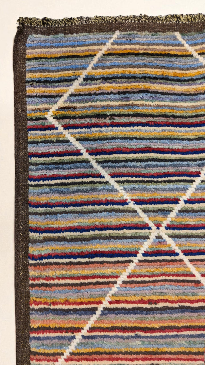 Moroccan Modern Runner - Size: 10.4 x 3