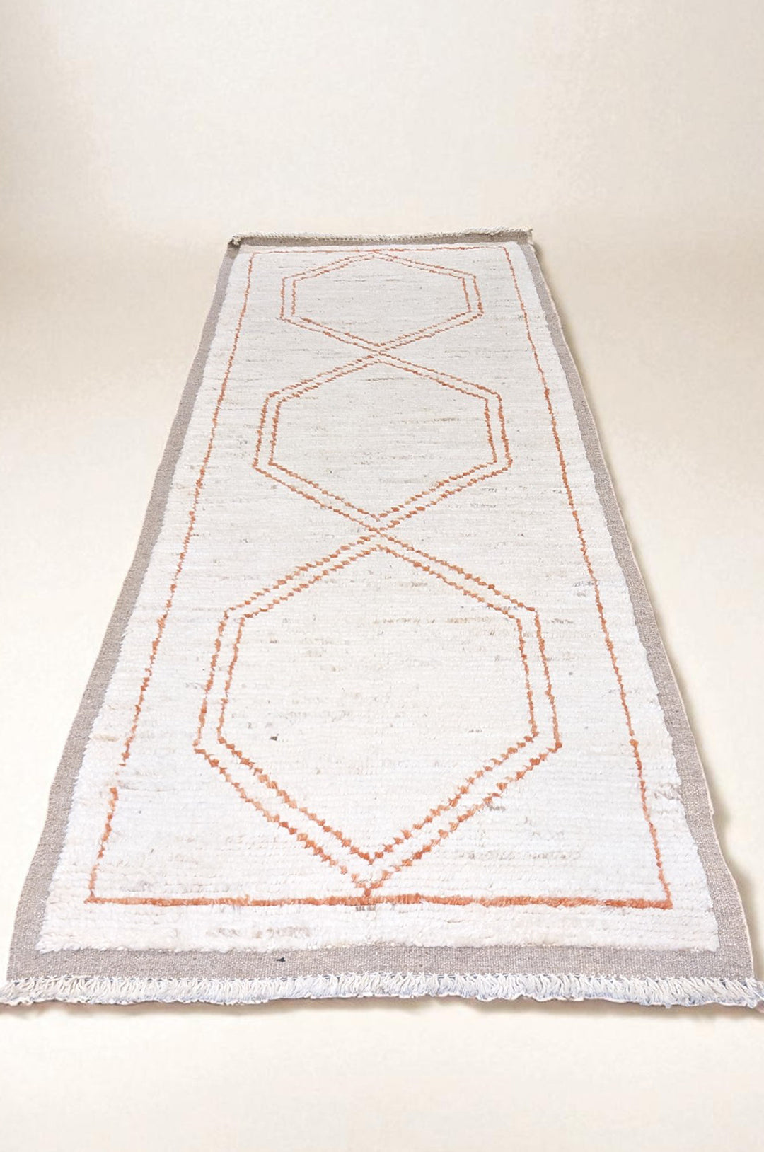 Moroccan Modern Runner - Size: 8.2 x 2.9