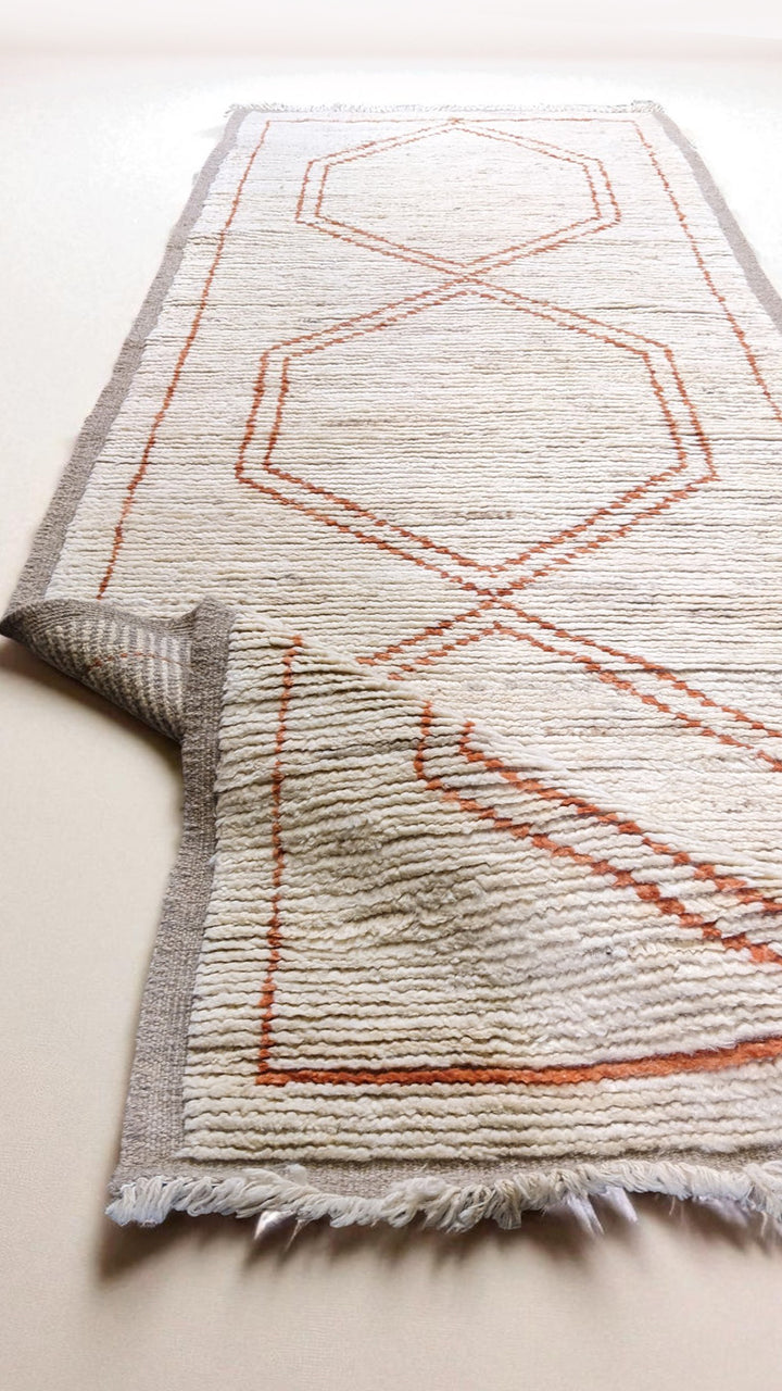 Moroccan Modern Runner - Size: 8.2 x 2.9