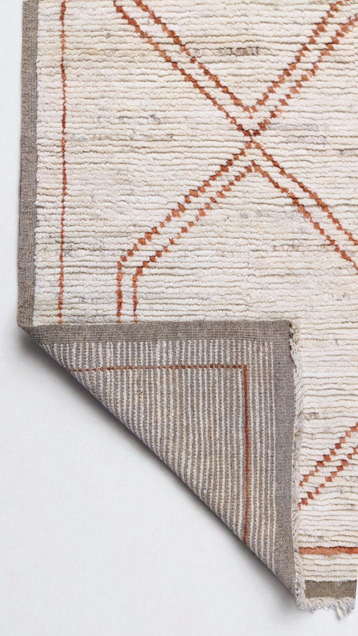 Moroccan Modern Runner - Size: 8.2 x 2.9