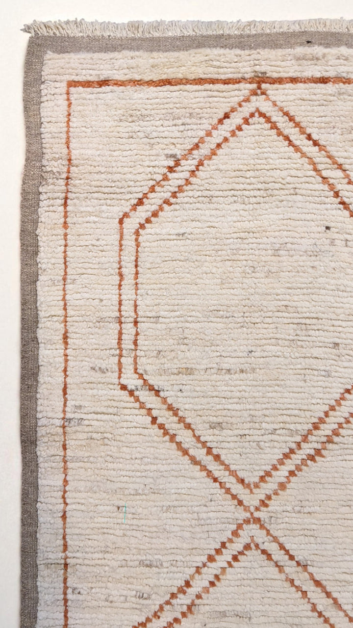 Moroccan Modern Runner - Size: 8.2 x 2.9