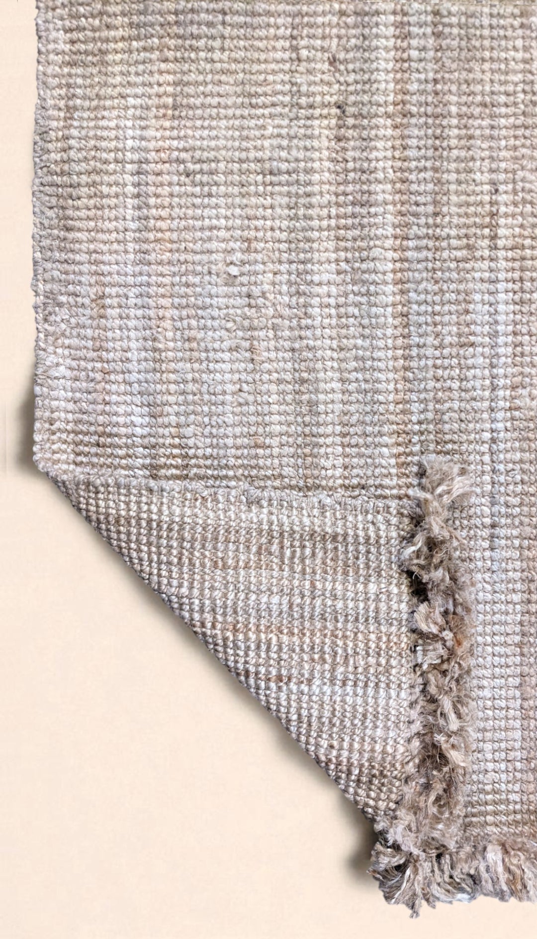 Chunky Natural Jute Runner - Size: 5.10 x 2.9