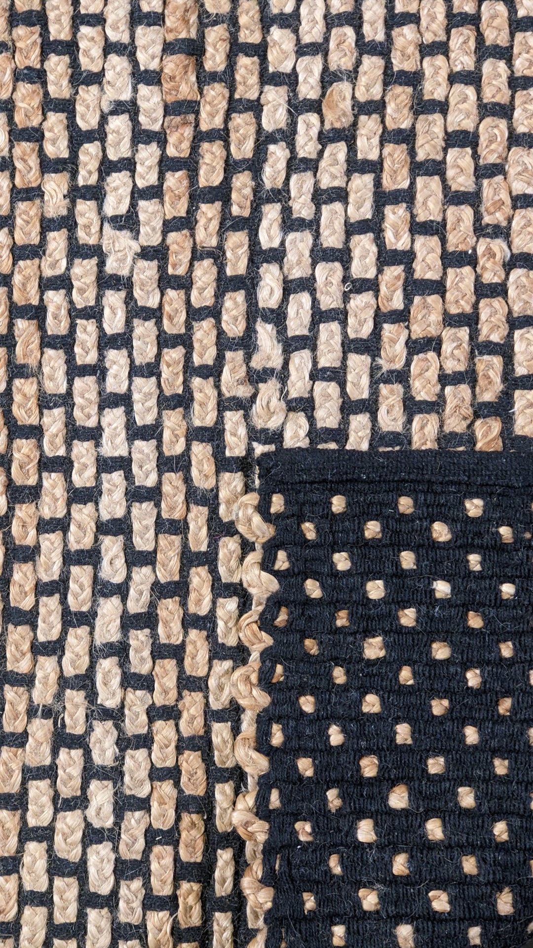 Flatweave Natural Jute Rug - Size: 7.8 x 5.3