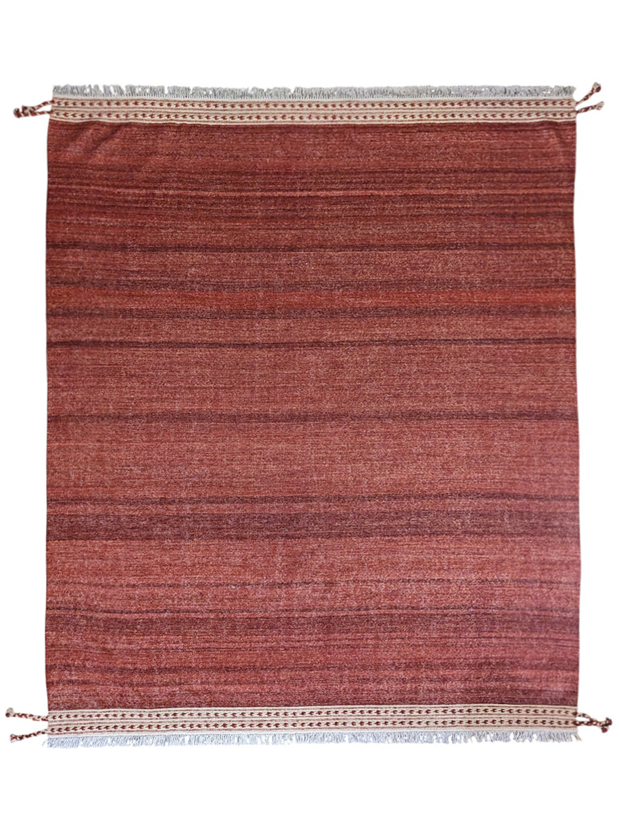 Modern Flatweave Wool Rug - Size: 10.3 x 8.5