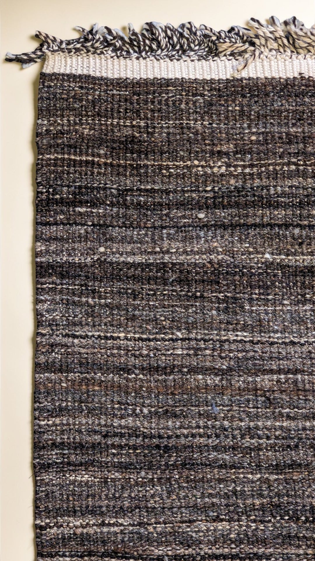 Modern Flatweave Wool Rug - Size: 10.5 x 8