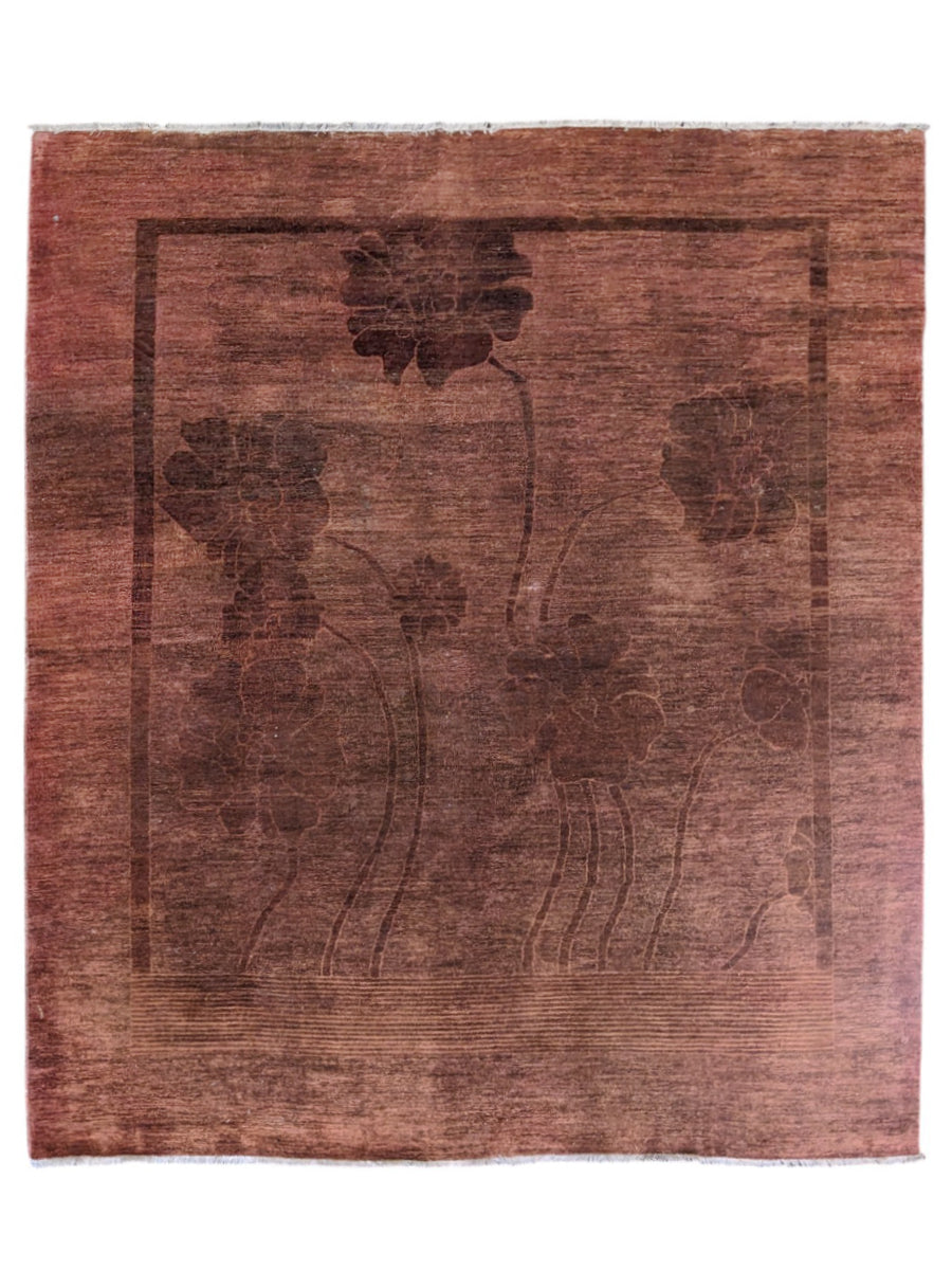 Overdyed Modern Gabbeh Rug - Size: 9.9 x 8
