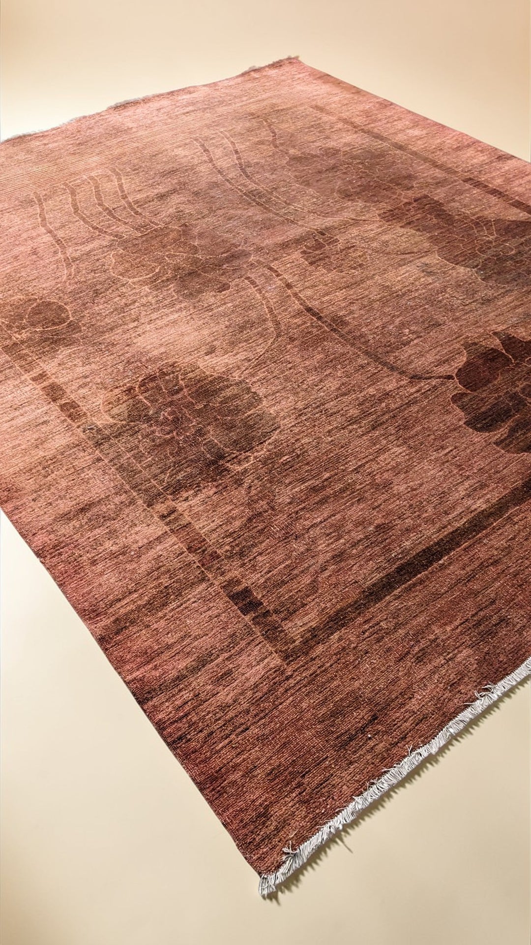 Overdyed Modern Gabbeh Rug - Size: 9.9 x 8