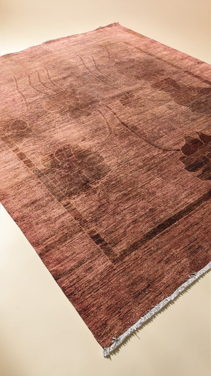 Overdyed Modern Gabbeh Rug - Size: 9.9 x 8