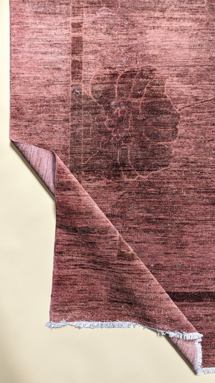 Overdyed Modern Gabbeh Rug - Size: 9.9 x 8