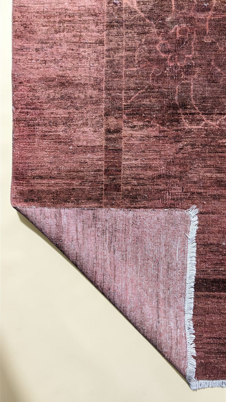 Overdyed Modern Gabbeh Rug - Size: 9.9 x 8