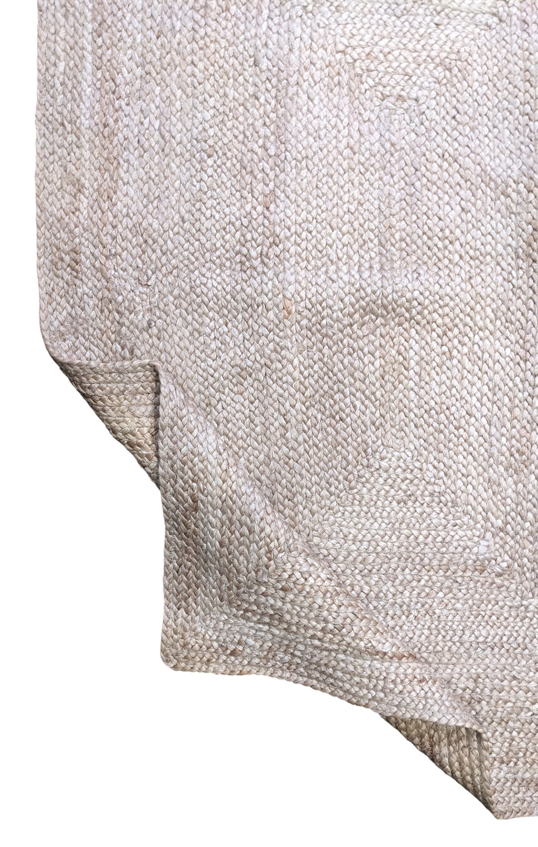 Flatweave Natural Jute Rug - Size: 5.8 x 4.1