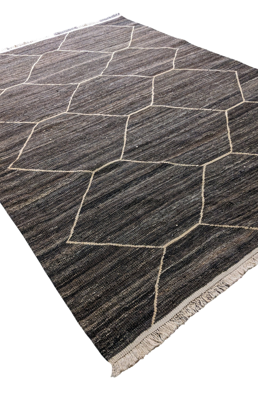 Moroccan Flatweave Rug - Size: 10.7 x 8.2