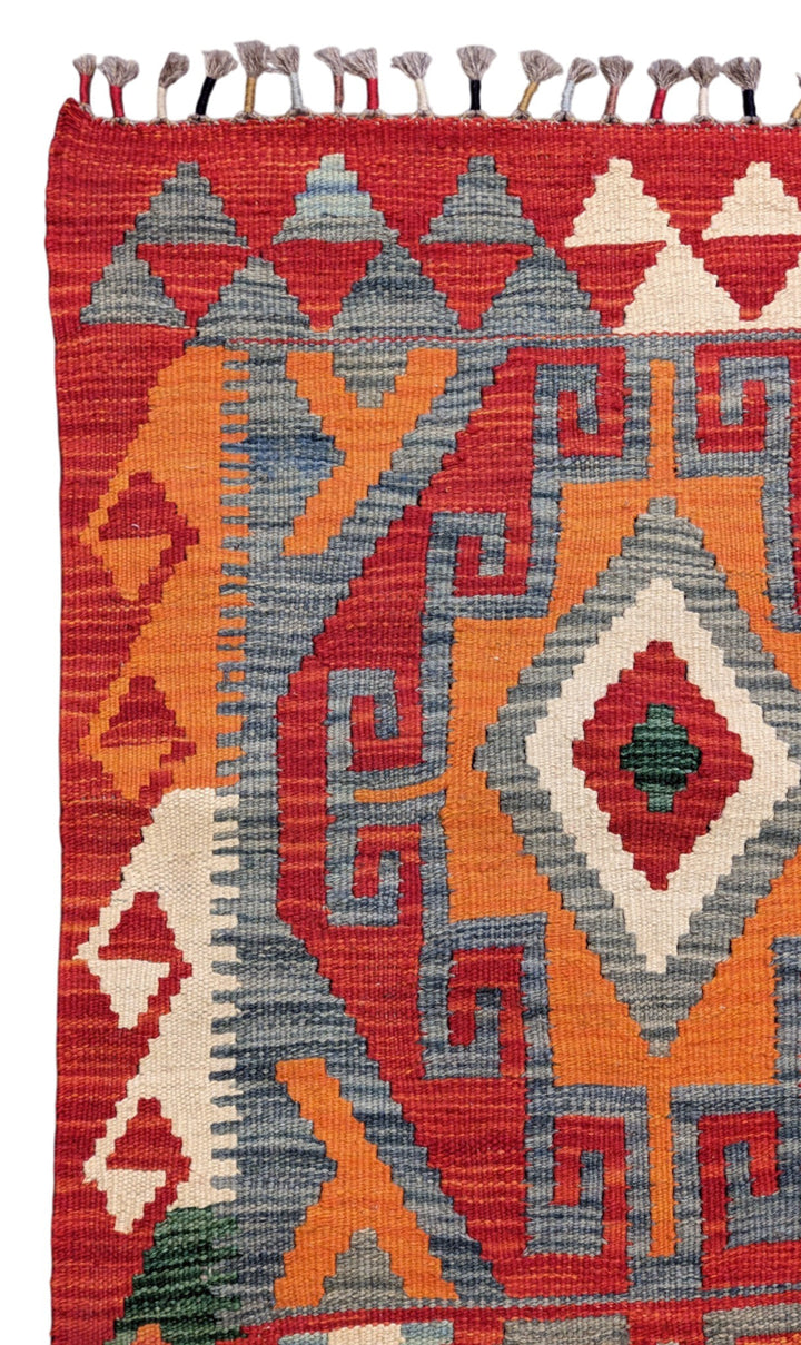 Maimana Afghanistan Kilim Rug - Size: 6.1 x 3.9