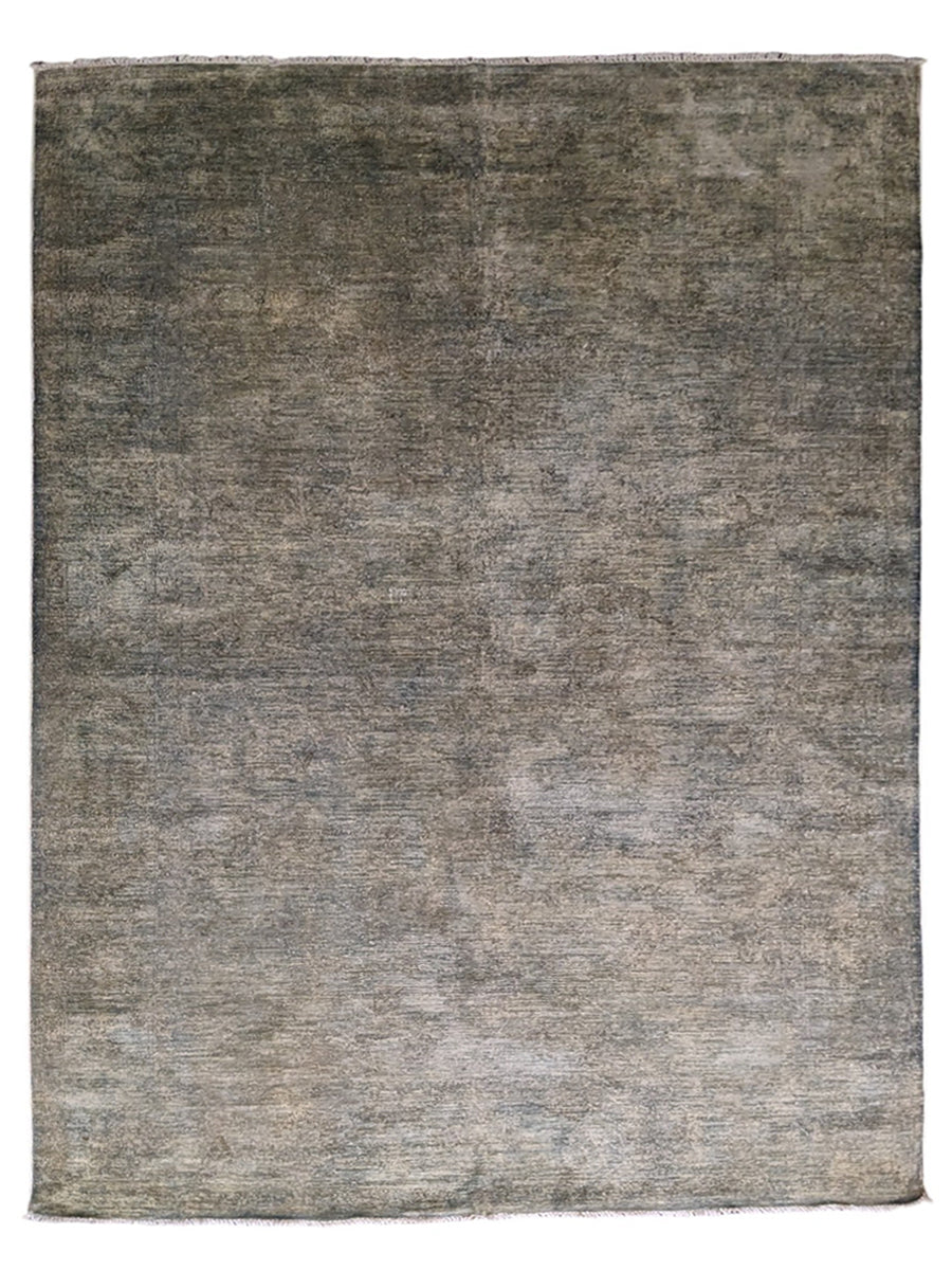 Overdyed Chobi Rug - Size: 9.7 x 6.7