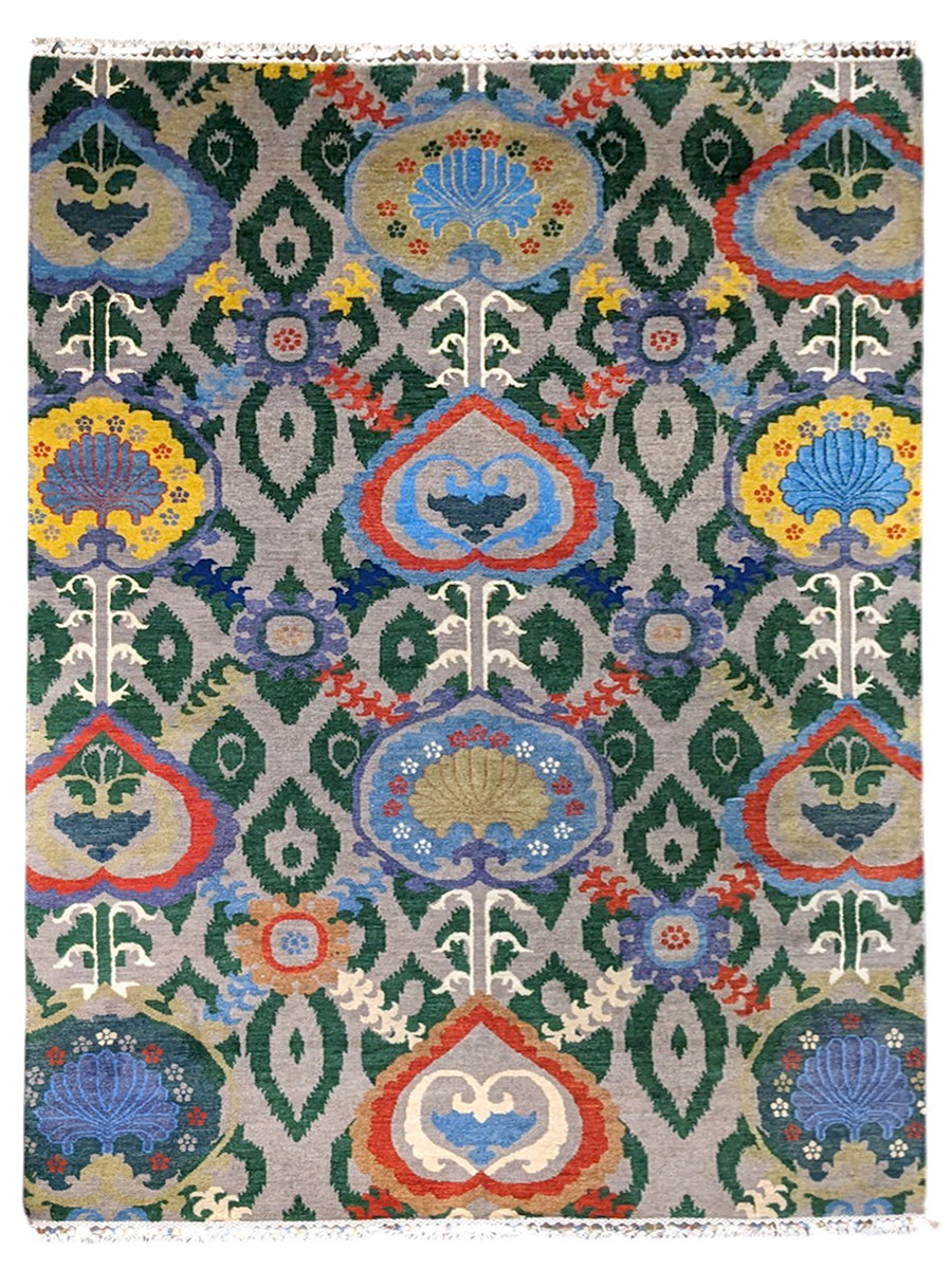 Suzani Modern Chobi Rug - Size: 9.2 x 6.2