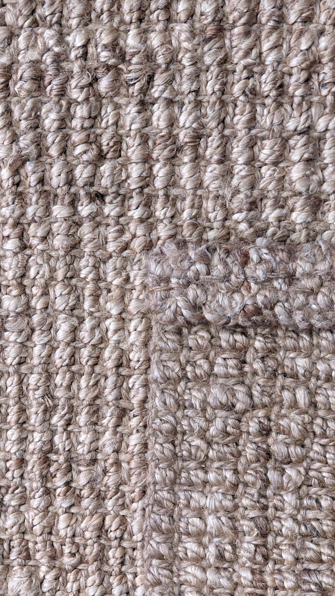 Chunky Natural Jute Rug - Size: 7.7 x 5.7