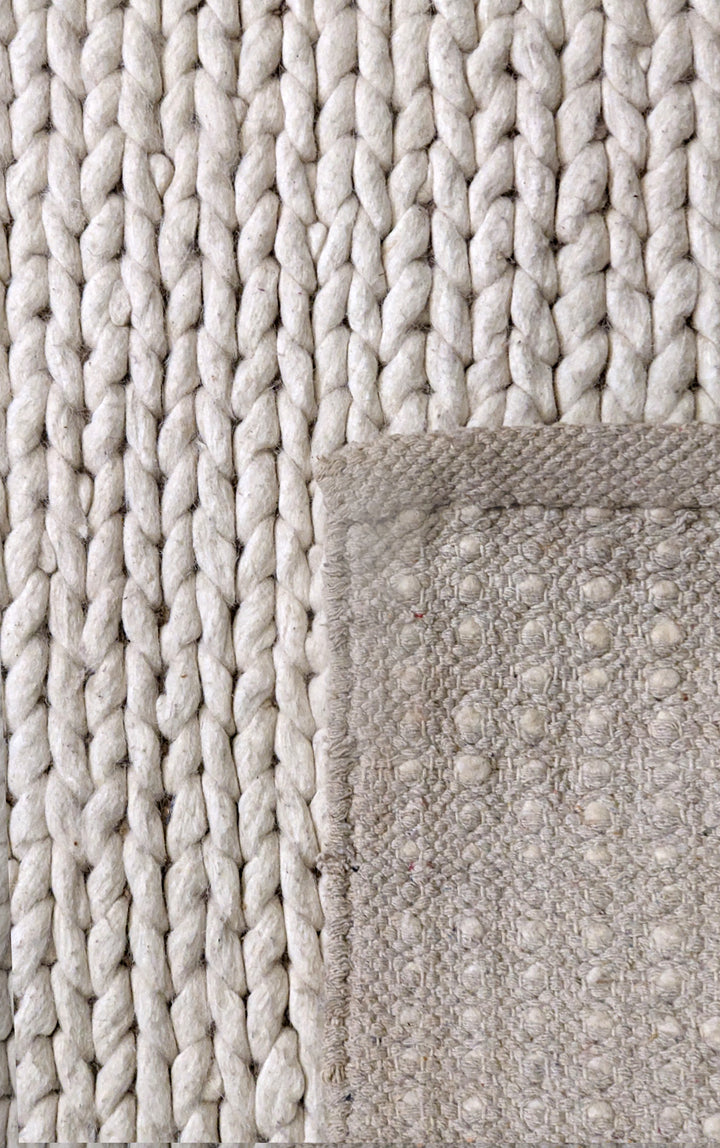 Damro Modern Textured Wool Rug - Size: 8.10 x 6