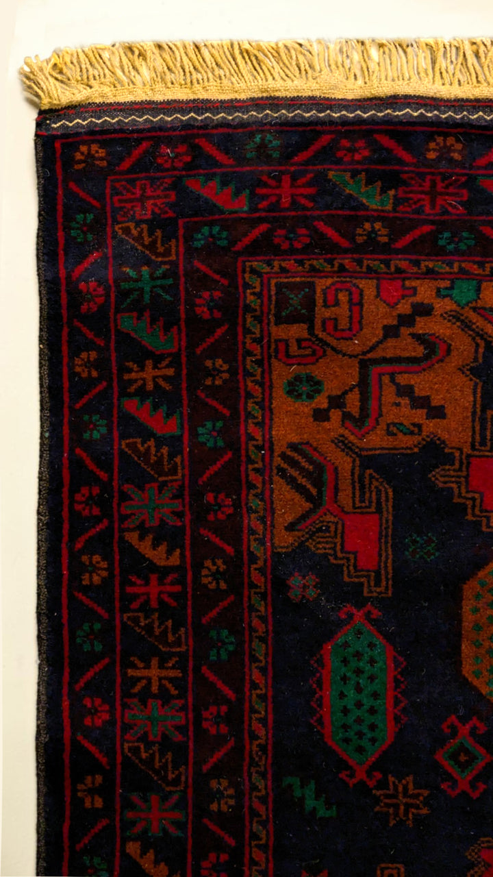 Baluchi Tribal Rug - Size: 6.3 x 3.6