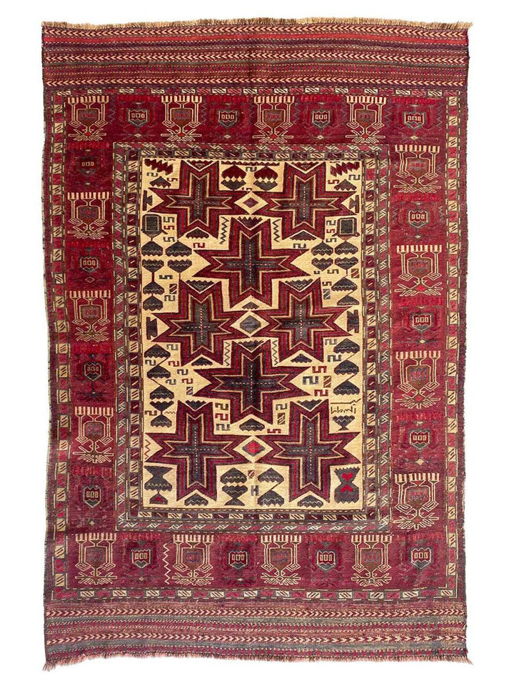 Antique Barjesta Irani Rug - Size: 7.2 x 4.6