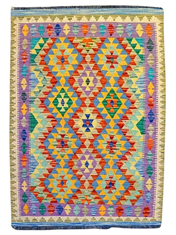 Colourful Bohemian Kilim - Size: 5.0 x 3.3