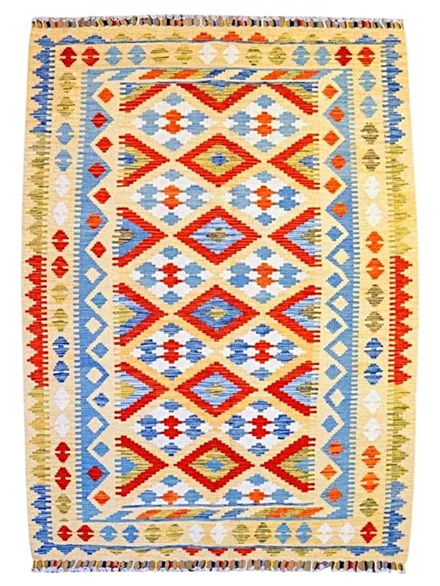 Colourful Bohemian Kilim - Size: 5.9 x 4.2