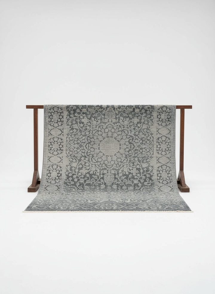 Oriental Silk Wash Chobi Rug - Size: 9.11 x 8.1