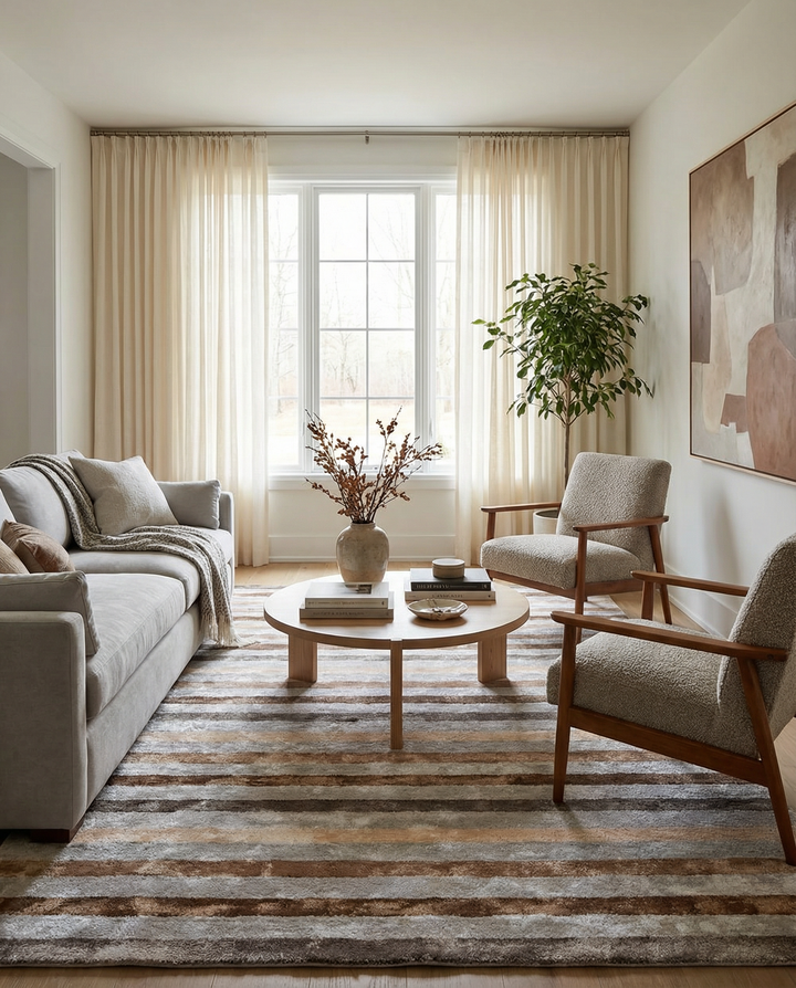 Seru Hand Tufted Rug - Size: 8.10 x 5.11