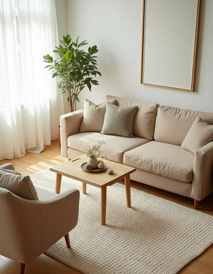 Chunky Natural Jute Rug - Size: 5.11 x 3.10