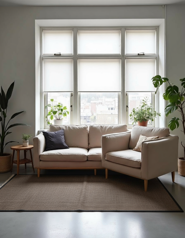 Flatweave Overdyed Jute Rug - Size: 5.9 x 4.4