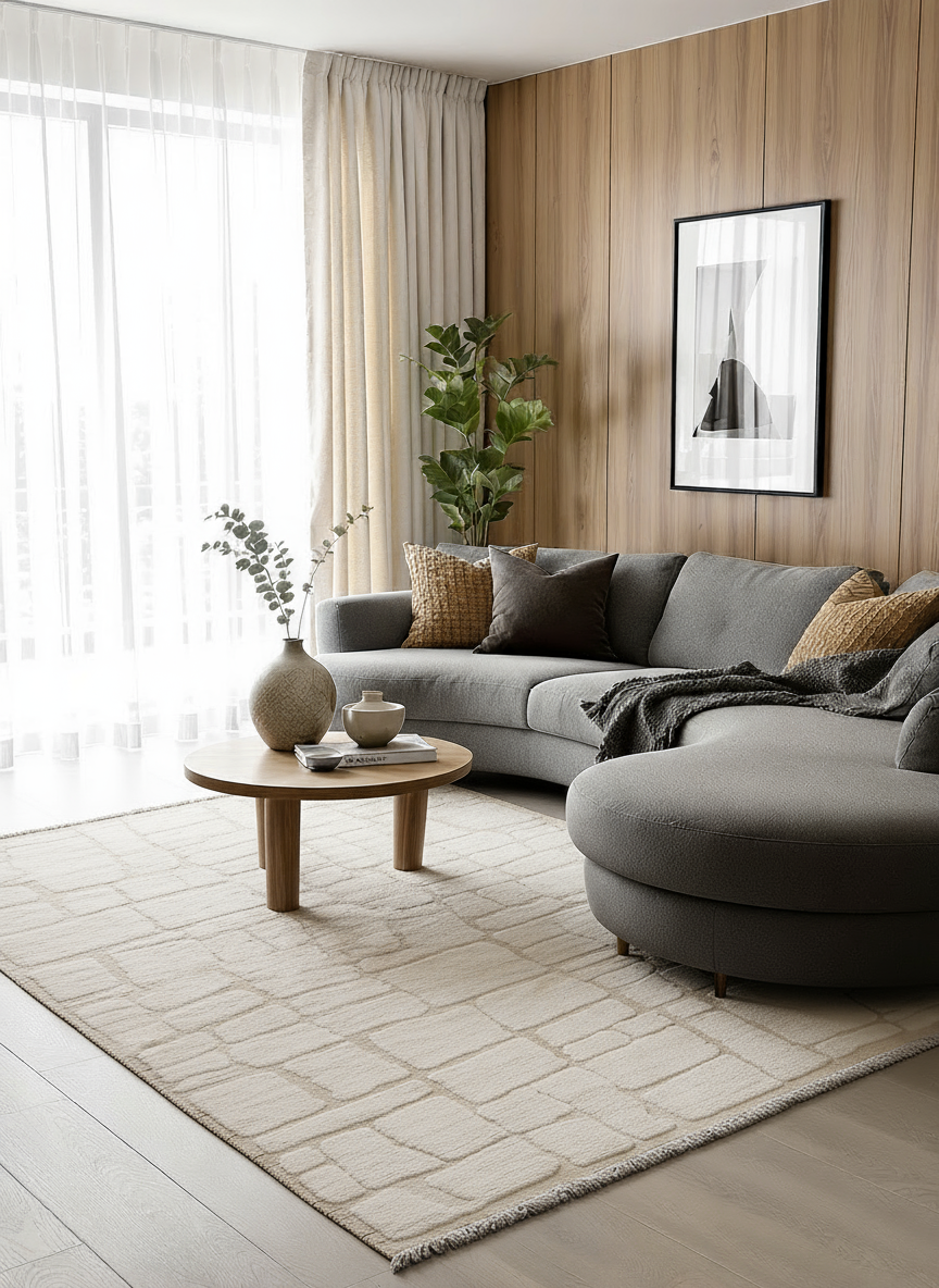 Modishic Hand Knotted Rug - Size: 10.3 x 8.4