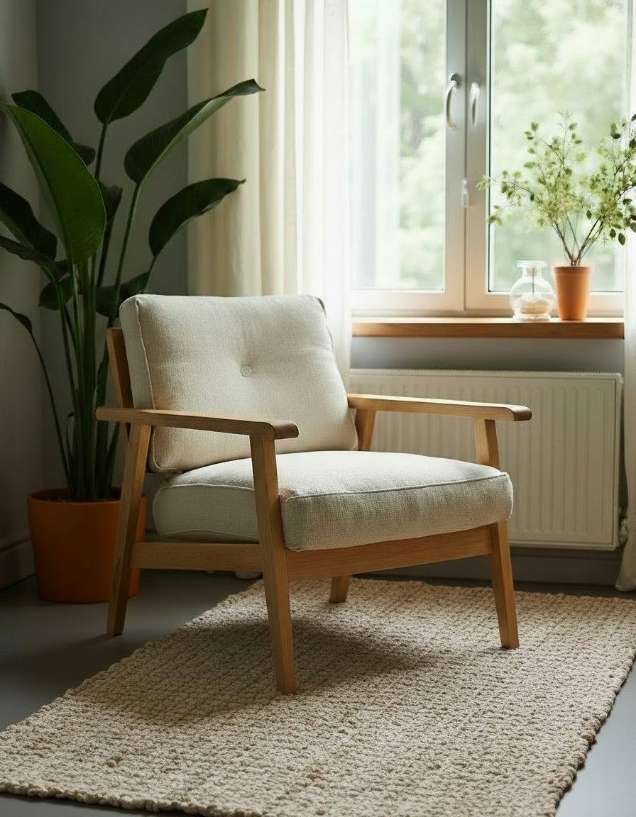 Chunky Natural Jute Rug - Size: 2.7 x 1.9