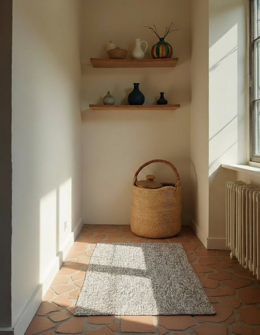 Chunky Natural Jute Rug - Size: 5 x 3