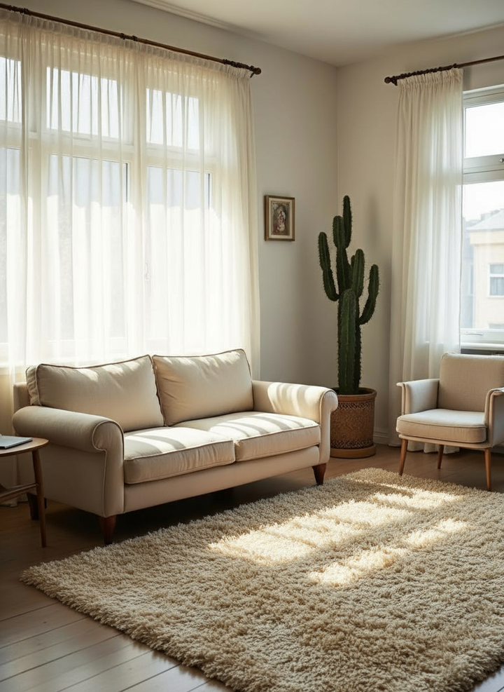 Axiom Shaggy Hand Knotted Rug - Size: 9 x 6.4