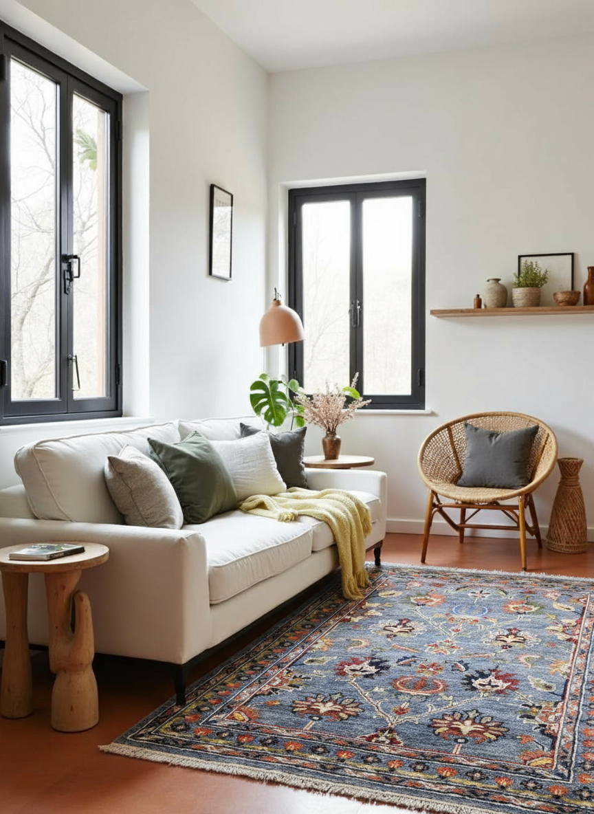 Cove Pak Persian Overdyed Hand Knotted Wool Rug - Size: 7.2 x 5