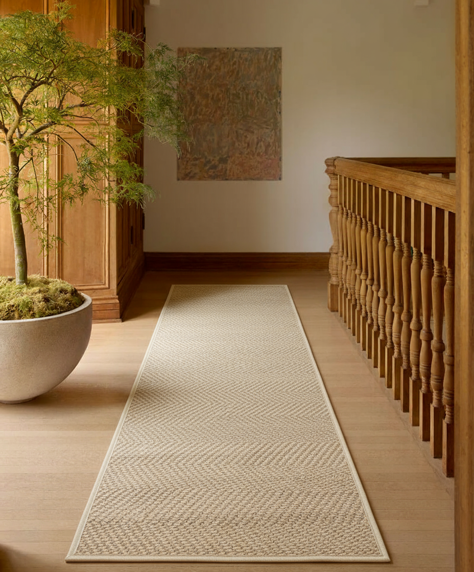 Loop Natural Jute Runner - Size: 8.1 x 2.7
