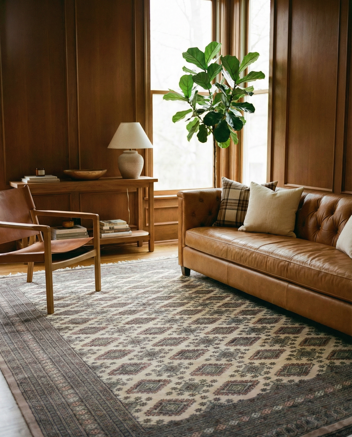 Pakistani Bokhara Rug - Size: 9.5 x 6.8