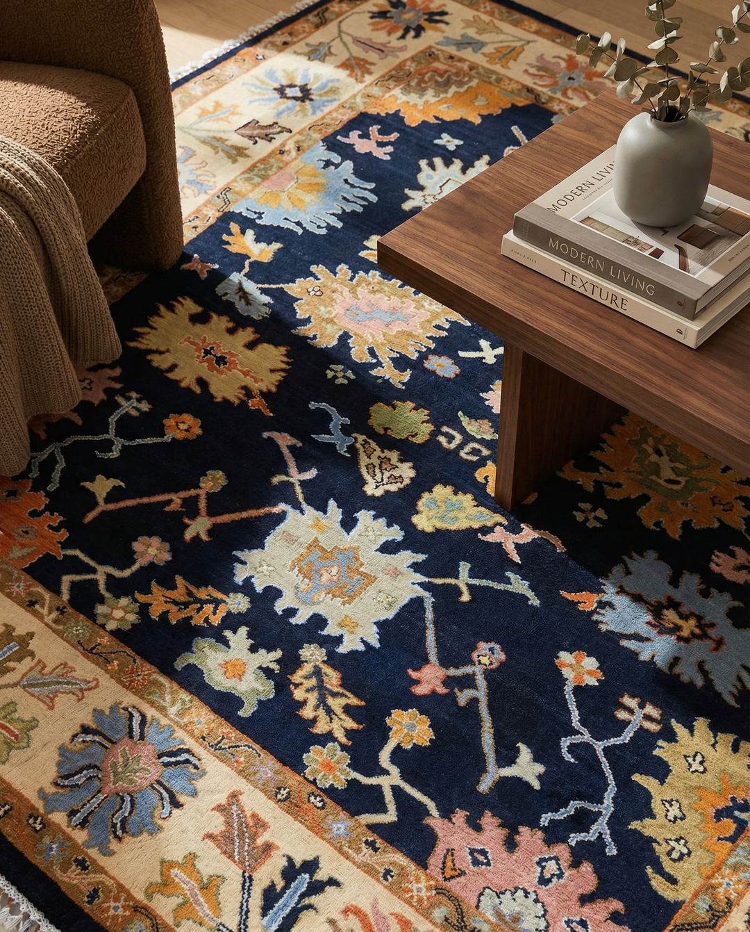 Oushak Chobi Rug - Size: 10.3 x 8.2