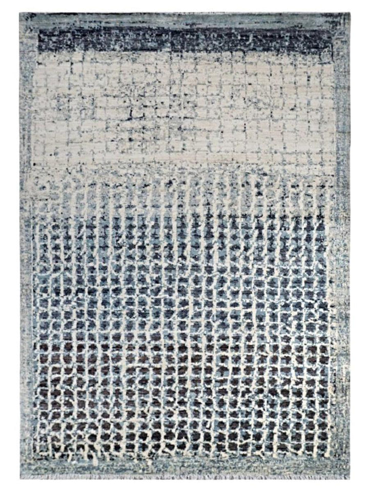 Irregular Blocks Abstract Modern Rug - Size: 10 x 7.10