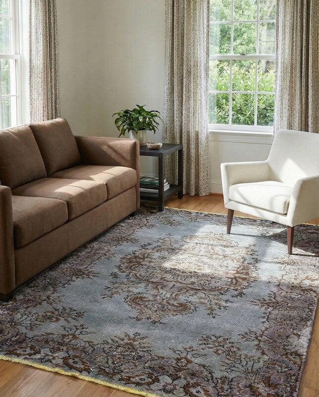 Baluchi Overdyed Tribal Rug - Size: 6.8 x 3.8