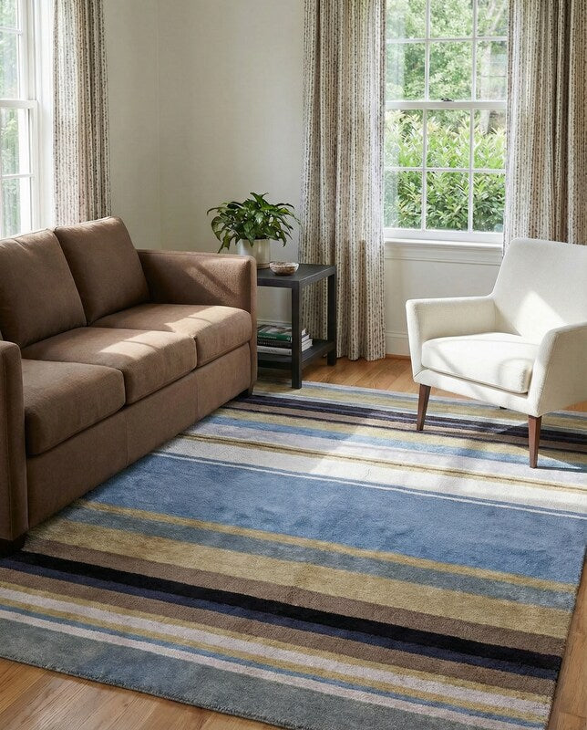 Gabbeh Modern Rug - Size: 7.8 x 5.5