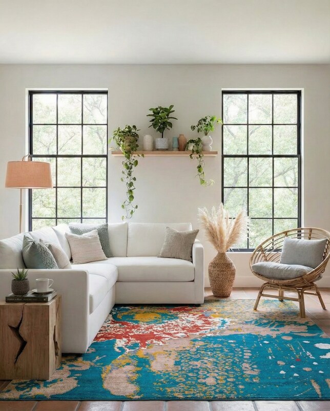 Modern Chobi Silk & Wool Rug - Size 10 x 8