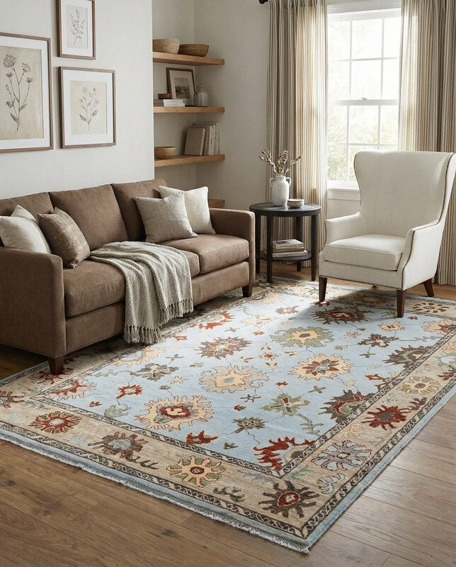 Oushak Chobi Rug - Size: 10 x 8