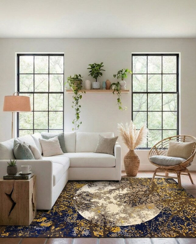 Modern Chobi Silk & Wool Rug - Size: 9.5 x 6.1