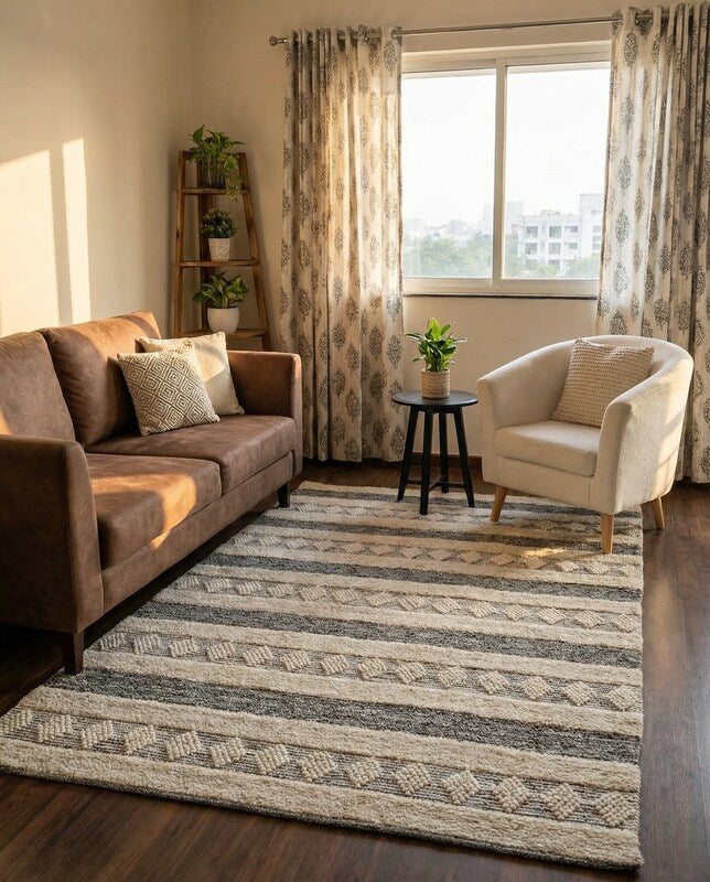 Moroccan Modern Rug - Size: 7.9 x 5.3